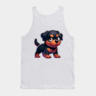 Cute Rottweiler Tank Top